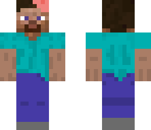 steve with bitten head