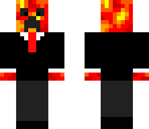 lava creeper in suit