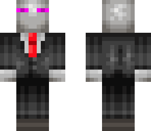 enderman dressed as slenderman