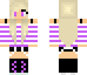 purple cool girl