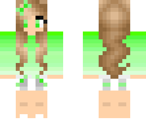 cute girl green