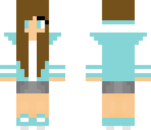 blue tennager fixed to be a brunette