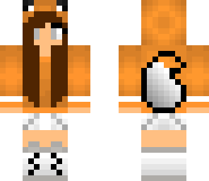 fox girl brunette version