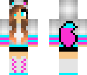 the fox girl neon version