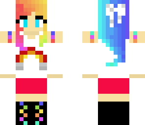 edited rainbow girl