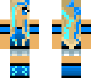 blue and teal girl