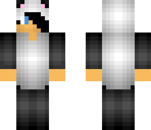 panda suit with haands