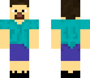 white steve with shorts and sandals