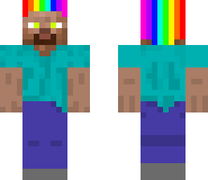 rainbow hair steve