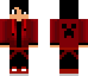 red boy with black hair