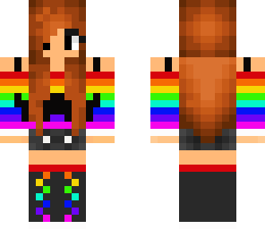 rainbow mustache chic