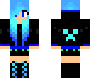 blue girl