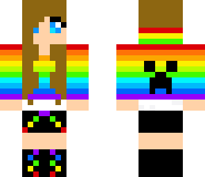 cool girl rainbow
