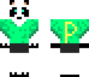 panda t-shirt gruen