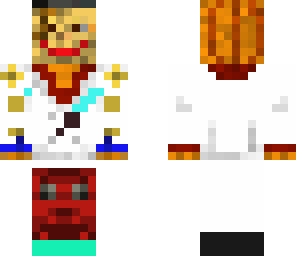 a man with a t-shirt with a diamond sword on it