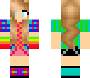 cute rainbow girl