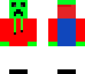 cool creeper with a red jacket