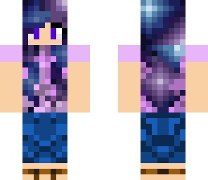 galaxy hair girl