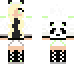 blonde panda girl