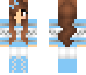 blue winter girl