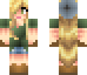 long hair army girl