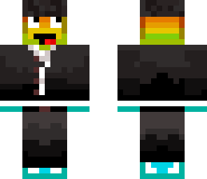 rainbow in a suit