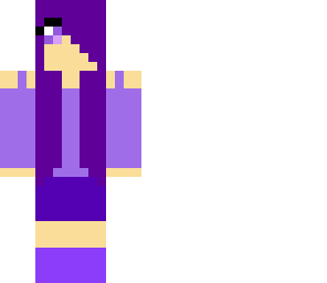 2d purple girl
