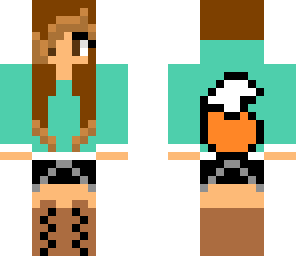 girl with highlights and fox tail