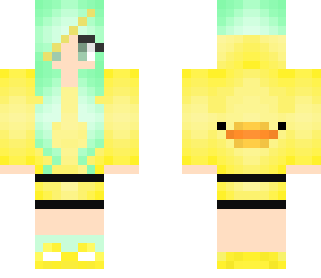 edited cute duck girl