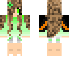 edit of halloween green dragon girl