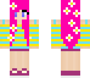 pink flower girl