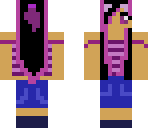 purple cat girl