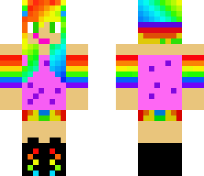 edited nyan cat girl