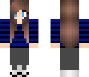 girl gamer blue