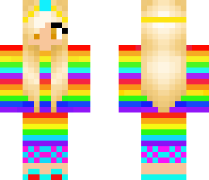 cute rainbow girl