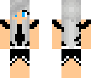 goth silver haired girl