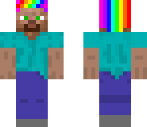 rainbow hair steveee