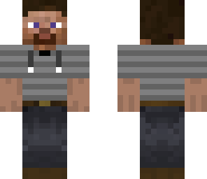 steve in a grey stripe shirt