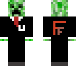 creeper steve in tux ff logo