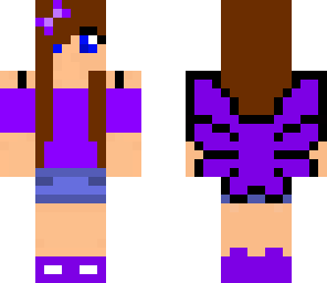 purple butifly girl