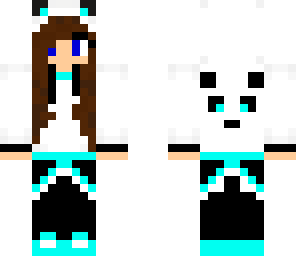 blue panda girl