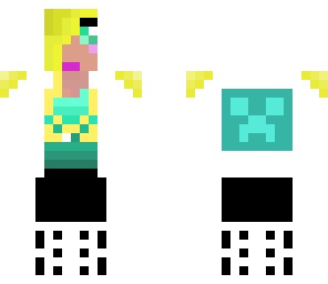 cute blue creeper
