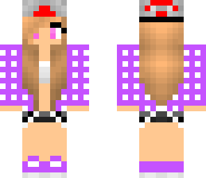 cap girl pink with a red and black cap