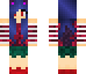 werewolf-vampire girl halloween skin