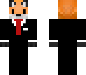 fox in a tuxedo