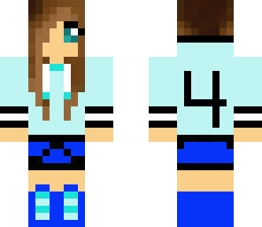 blue hoodie girl