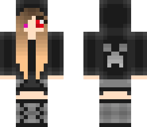 creeper girl with one eye red