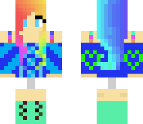 cute girl rainbow 