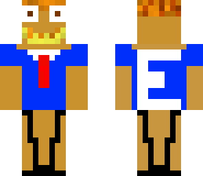 brown man in blue t-shirt and tie