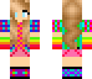 cute rainbow girl